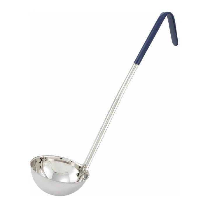Winco One-Piece Stainless Steel Ladle, Color-Coded Handles