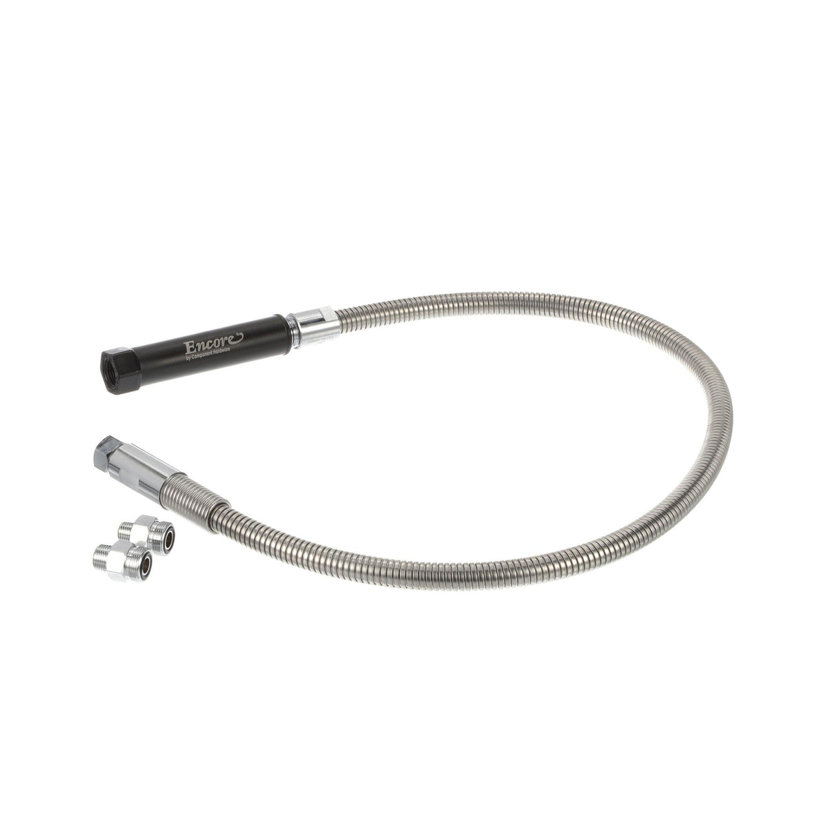 Encore Stainless Steel Pre Rinse Hose 44" Universal With Grip And Adapters