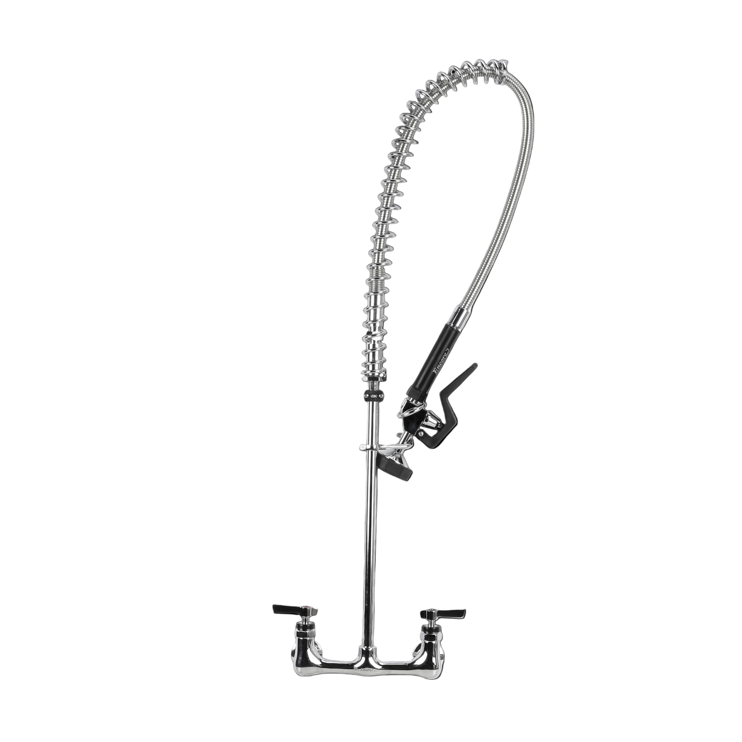 Encore 8" OC. Brass Chrome Plated Wall Mount Pre Rinse Assembly with Wall Bracket Retail Package