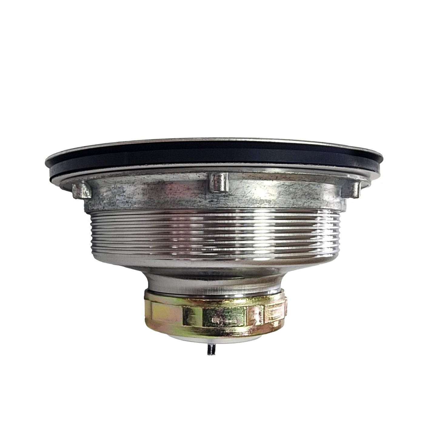 Encore 3.5" Stainless Steel Basket Drain with 1.5" Outlet and Brass Tailpiece