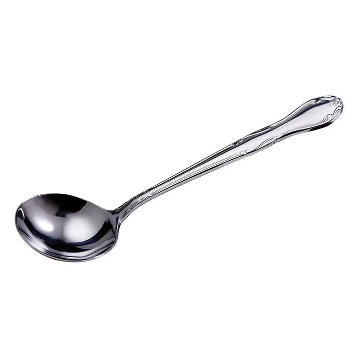 WINCO 7” Gravy & Soup Ladle, 1 Ounce, Stainless Steel