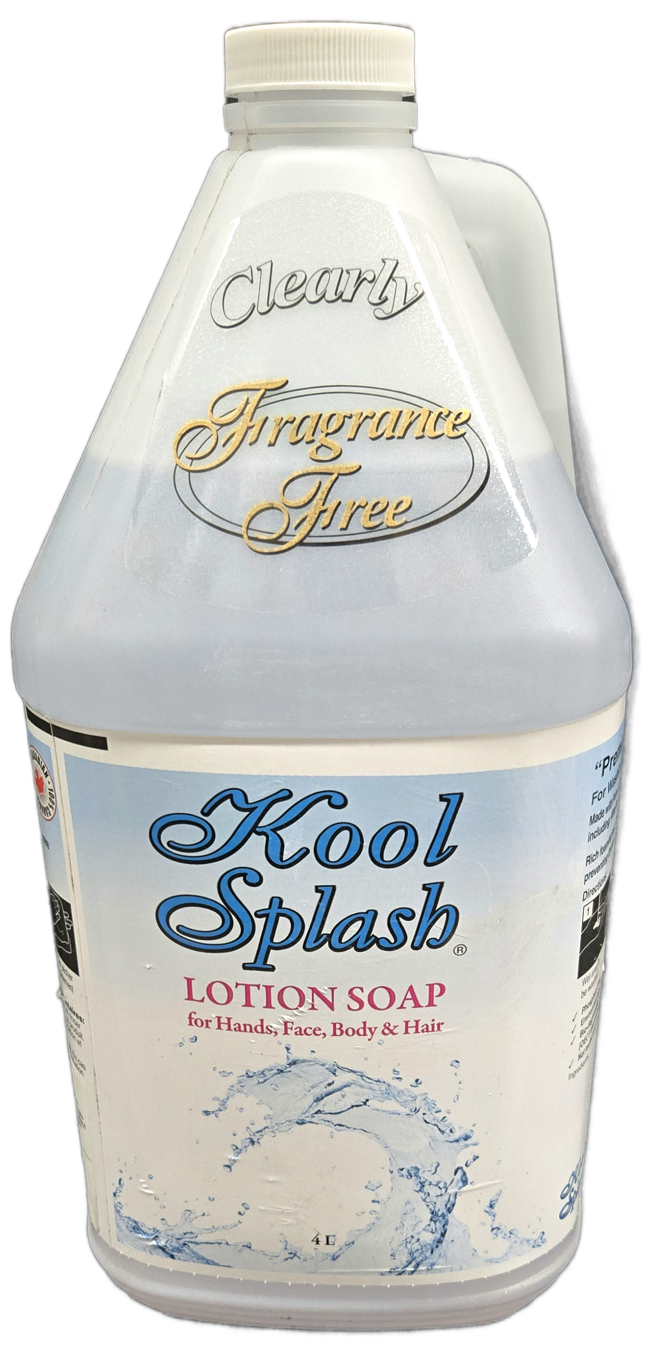 KOOL SPLASH® Clearly Fragrance Free Lotion Soap (4 L)