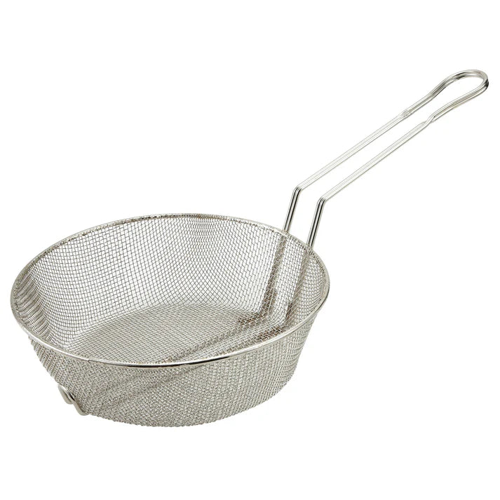 Panier de cuisine Winco en acier nickelé