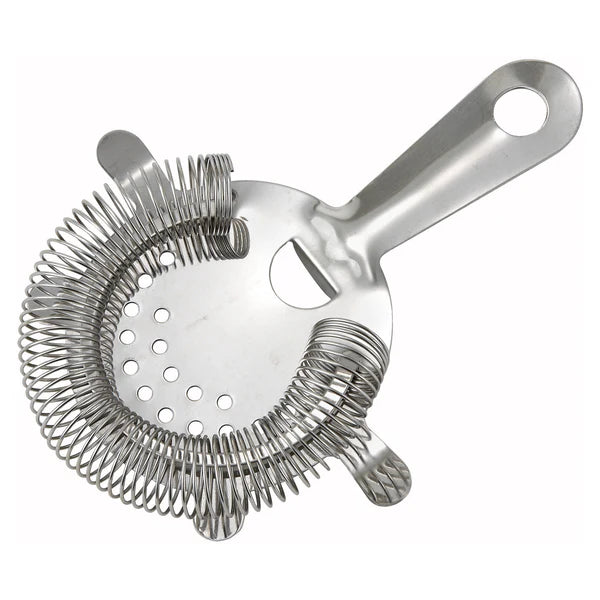 WINCO Bar Strainer, 4 Prongs, Stainless Steel