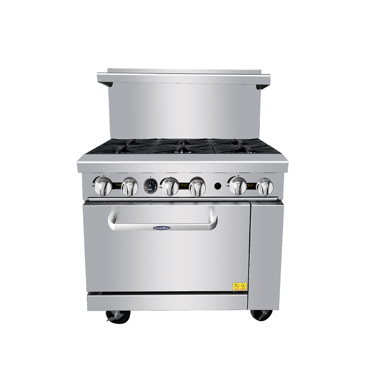 Atosa 36'' Gas Range W/6 Open Burners (Natural Gas)