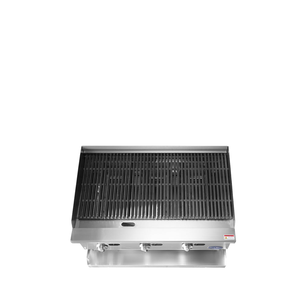 ATOSA COOKRITE 36'' CHAR ROCK BROILER W/ TOTAL 105,000 BTU