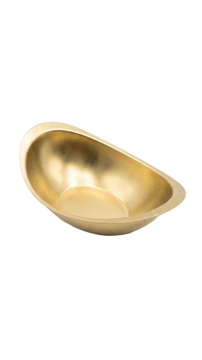 Bol Yuanbao en acier inoxydable 304, plaqué argent / or