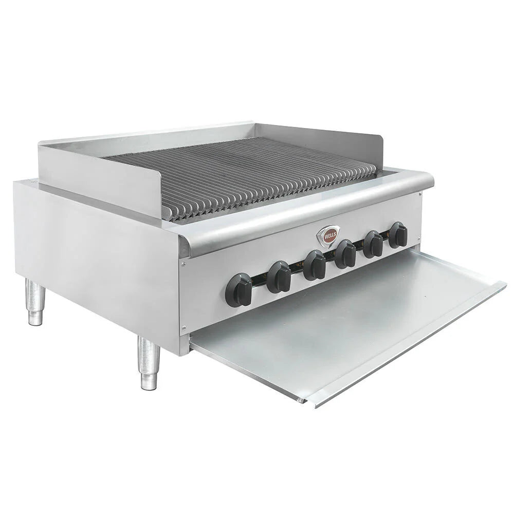 Charbroiler à gaz de comptoir robuste Wells 36 po