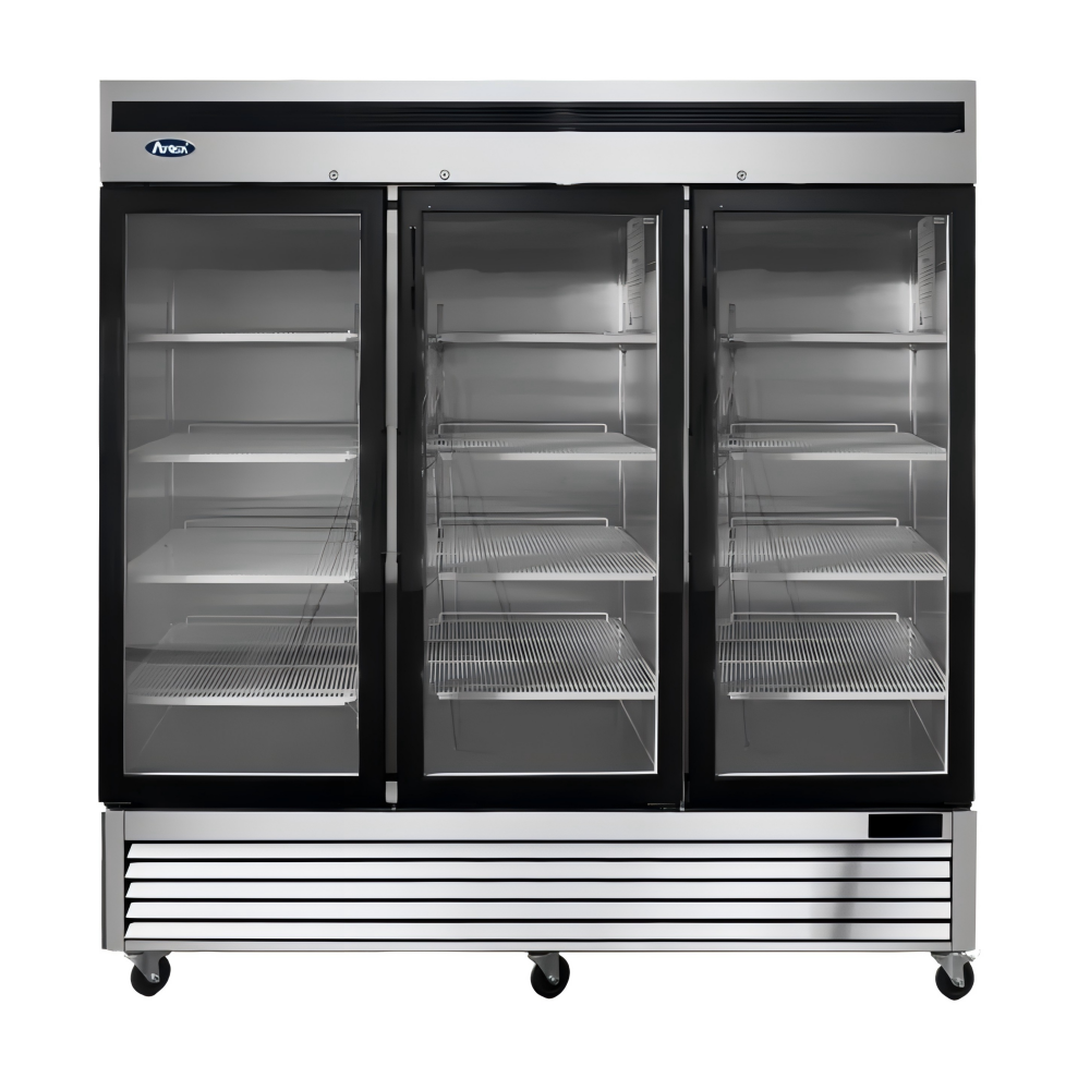 Atosa 81.87'' 3 Glass Door Merchandiser Freezer