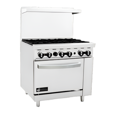 Efi 36'' Natural Gas Range, 4 Burners W/12'' Griddle