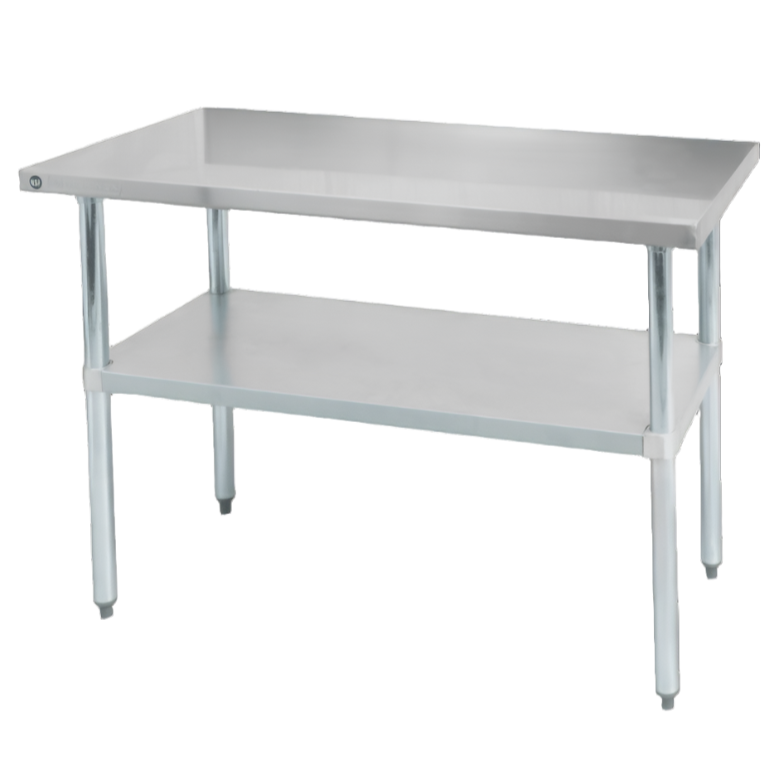 Thorinox Worktable W/Galvanized Steel Legs & Undershelf