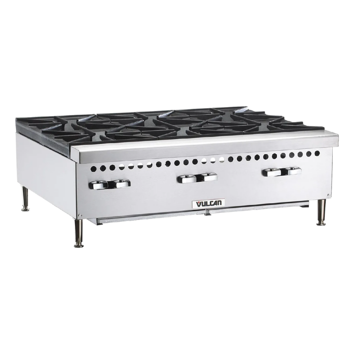 Table de cuisson à gaz Vulcan VCRH Series 36" à six brûleurs de 150 000 BTU