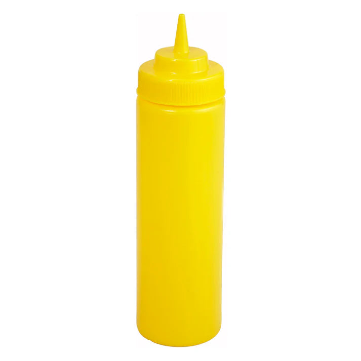 WINCO Squeeze Bottles, Wide Mouth, 6 In a pack
