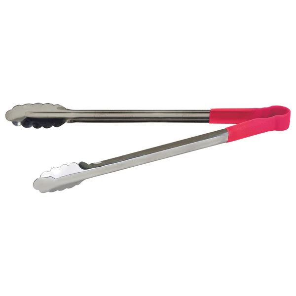 WINCO Heat Resistant Heavy-Duty Utility Tongs with Polypropylene Handle