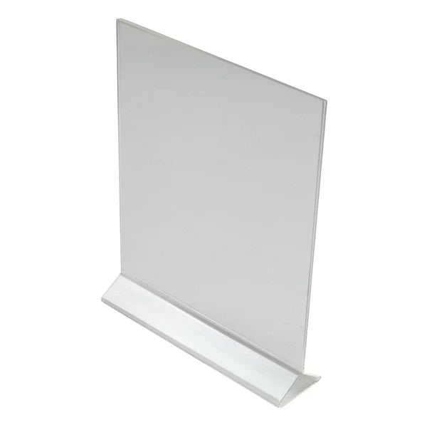 WINCO Double-Sided Clear Acrylic Menu Stand