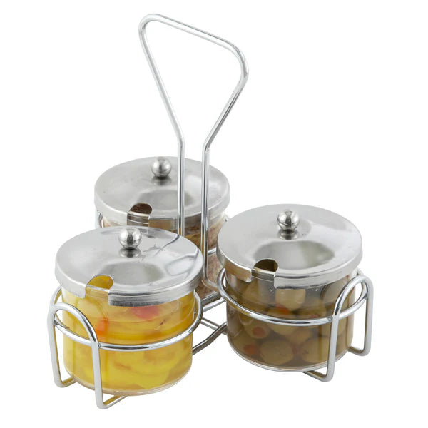 WINCO Chrome-Plated Cruet Rack