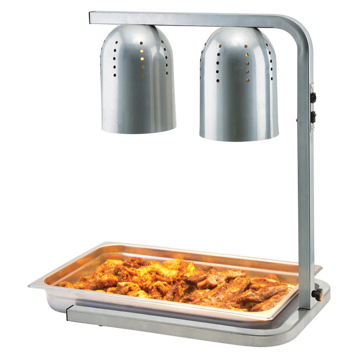 WINCO 3-Position Electric Heat Lamp, Gray