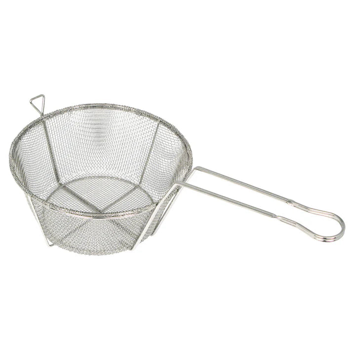 Panier à friture en fil métallique maillé Winco rond de 6 mm