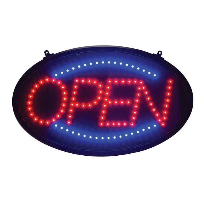 Winco ”Open” Led Sign, Oval