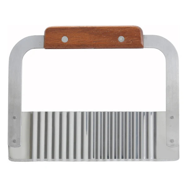 WINCO 7” Stainless Steel Serrator with Wooden Handle