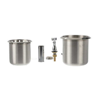 Encore Stainless Steel Dipper Well Assembly Complete with Faucet
