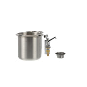 Encore Stainless Steel Dipper Well Assembly Complete With Faucet