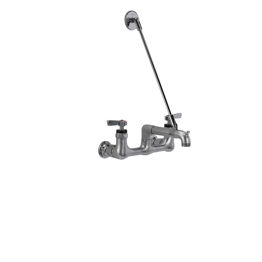 Encore 8" OC Wall Mount Service Sink Faucet with Vacuum Breaker and Wall Support Bracket