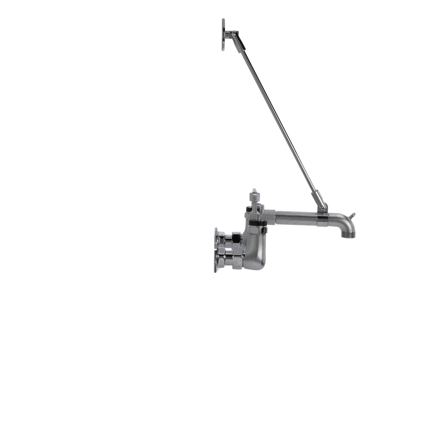 Encore 8" OC Wall Mount Service Sink Faucet with Vacuum Breaker and Wall Support Bracket