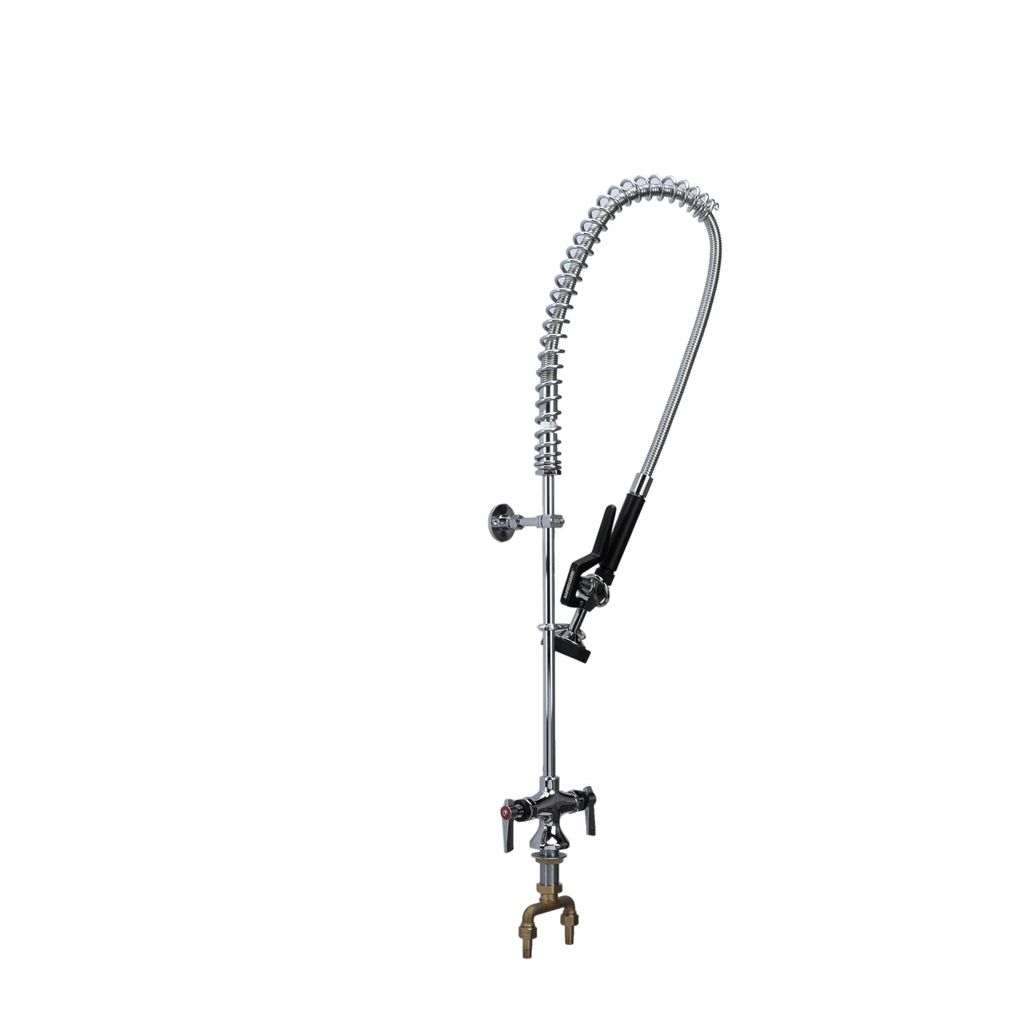 Encore Single Hole Deck Mount Pre Rinse Assembly with Wall Bracket