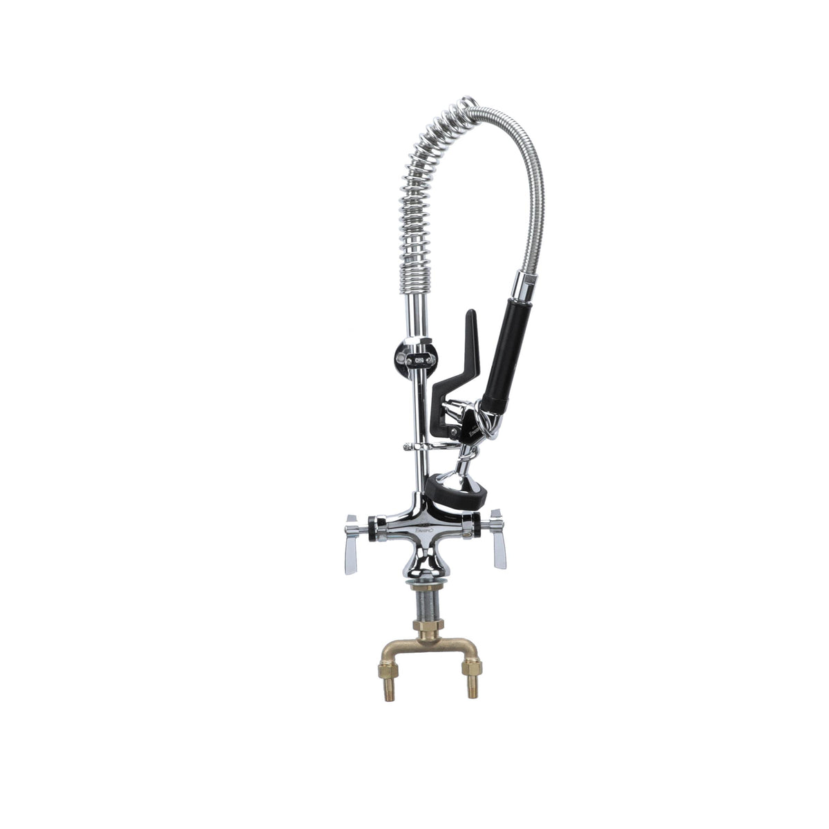 Encore Single Hole Deck Mount Mini Pre Rinse Assembly With Wall Bracket