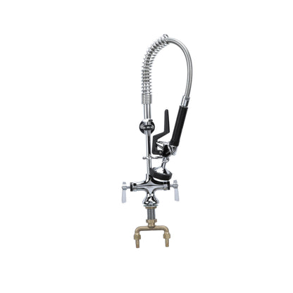 Encore Single Hole Deck Mount Mini Pre Rinse Assembly with Wall Bracket