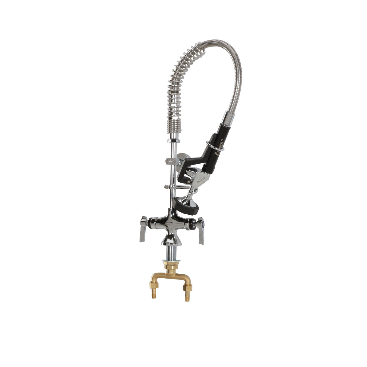 Encore Single Hole Deck Mount Mini Pre Rinse Assembly With Wall Bracket