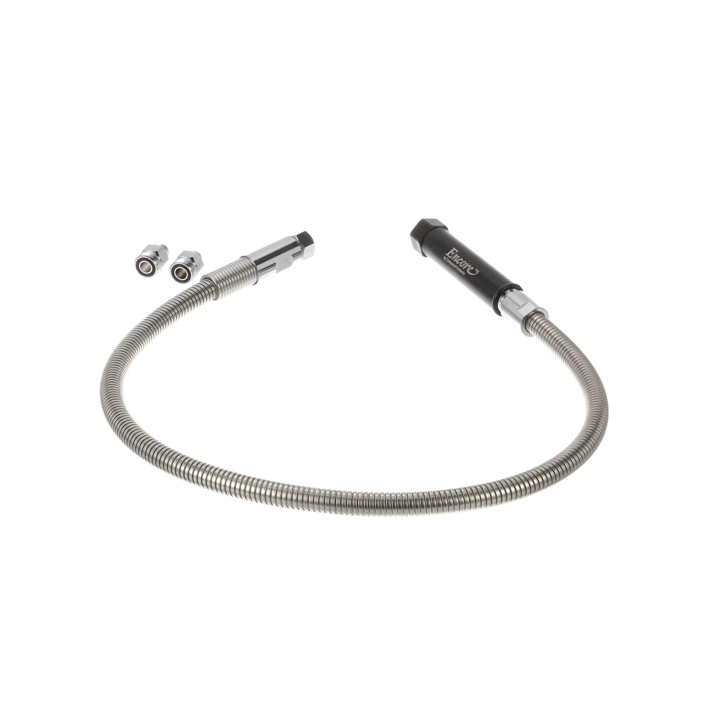 Encore Stainless Steel Pre Rinse Hose 44" Universal with Grip and Adapters