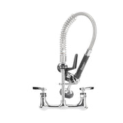 Encore 8" Oc Ensemble mini prélavage en laiton chromé avec support mural