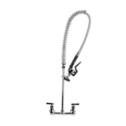 Encore 8" OC. Brass Chrome Plated Wall Mount Pre Rinse Assembly with Wall Bracket Retail Package