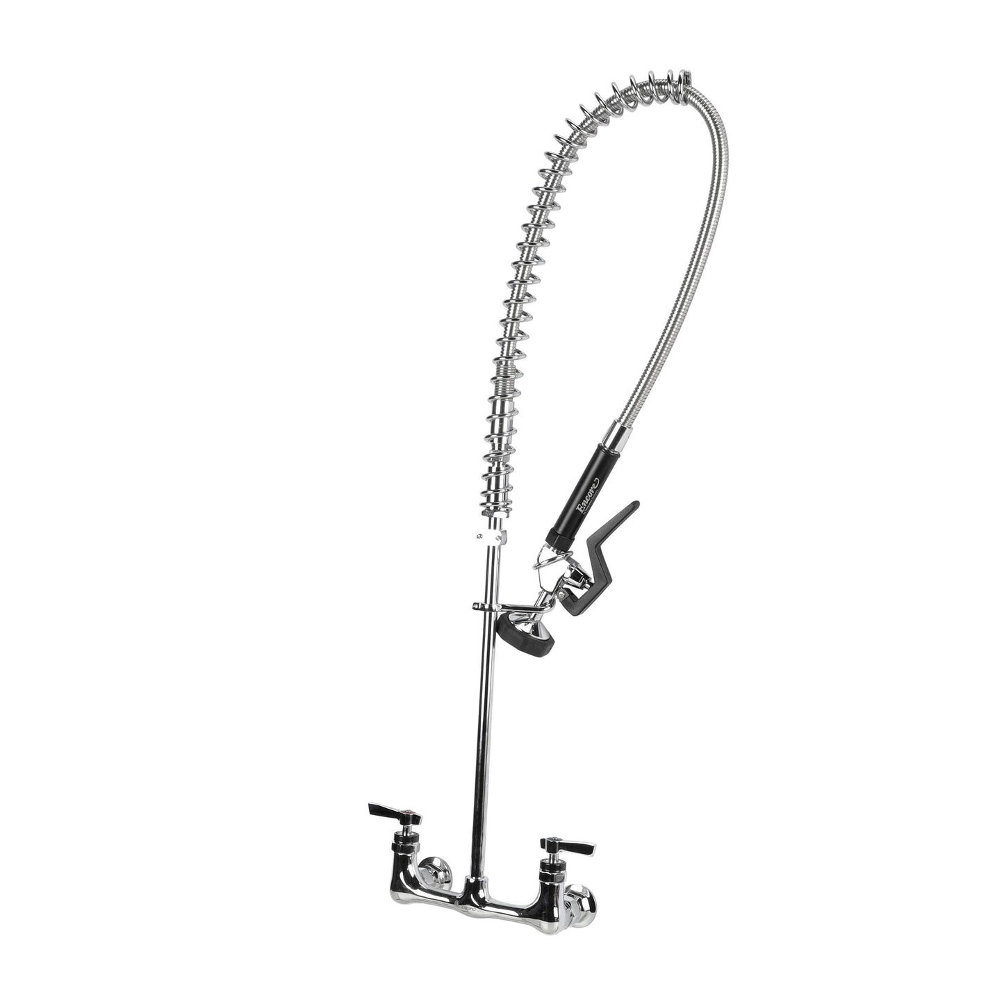 Encore 8" OC. Brass Chrome Plated Wall Mount Pre Rinse Assembly with Wall Bracket Retail Package