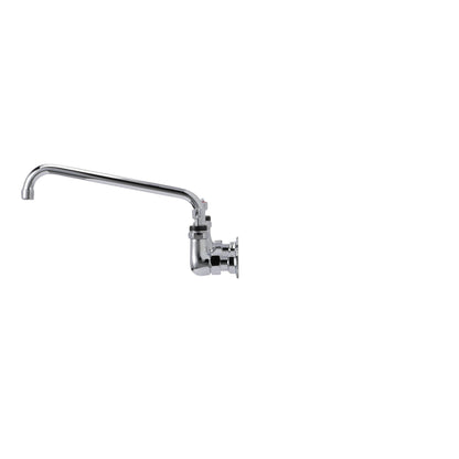 Encore 8" OC. Brass Chrome Plated Wall Mount Faucet with 12" Swivel Spout