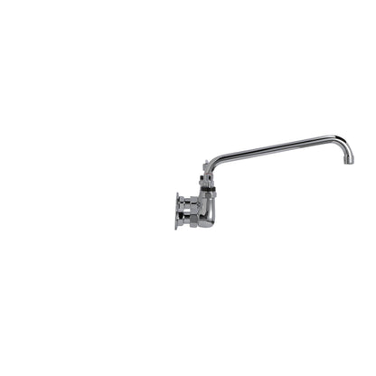 Encore 8" OC. Brass Chrome Plated Wall Mount Faucet with 12" Swivel Spout