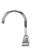 Top-Line 4" Oc Deck Mount Faucet Ceramic Valves With 6" Swivel Gooseneck Spout