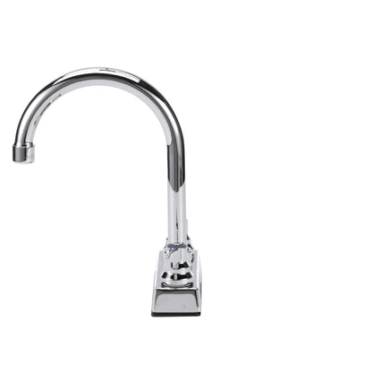 TOP-LINE 4" OC Deck Mount Faucet Ceramic Valves with 6" Swivel Gooseneck Spout