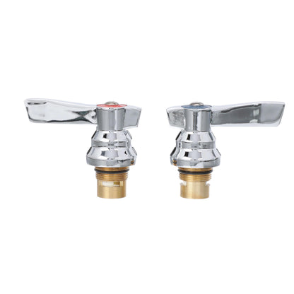 TOP-LINE Faucet Ceramic Valve Repair Kit with Hot and Cold 1/4-Turn Ceramic Valves and Handles