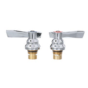 Top-Line Faucet Ceramic Valve Repair Kit With Hot And Cold 1/4-Turn Ceramic Valves And Handles