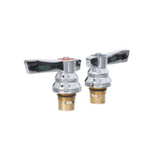 Top-Line Faucet Ceramic Valve Repair Kit With Hot And Cold 1/4-Turn Ceramic Valves And Handles