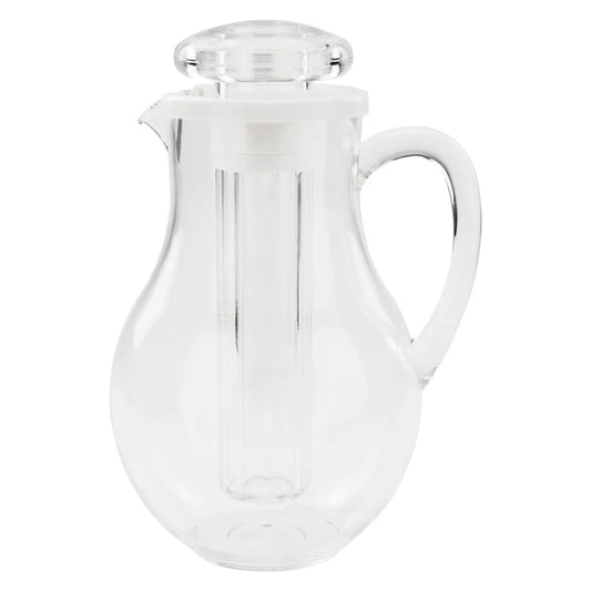 WINCO 64 oz Water Pitcher with Ice Tube Core