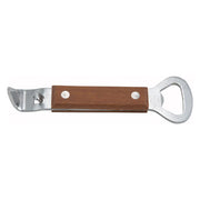 Winco Décapsuleur/Ouvre-boîtes 7 po en acier inoxydable avec manche en bois
