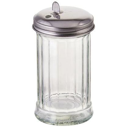 Glass Paneled Shakers With Mushroom Tops