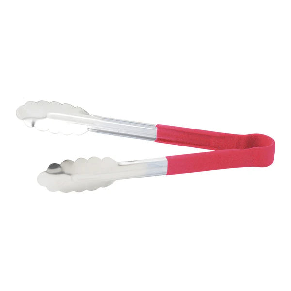 WINCO Heat Resistant Heavy-Duty Utility Tongs with Polypropylene Handle
