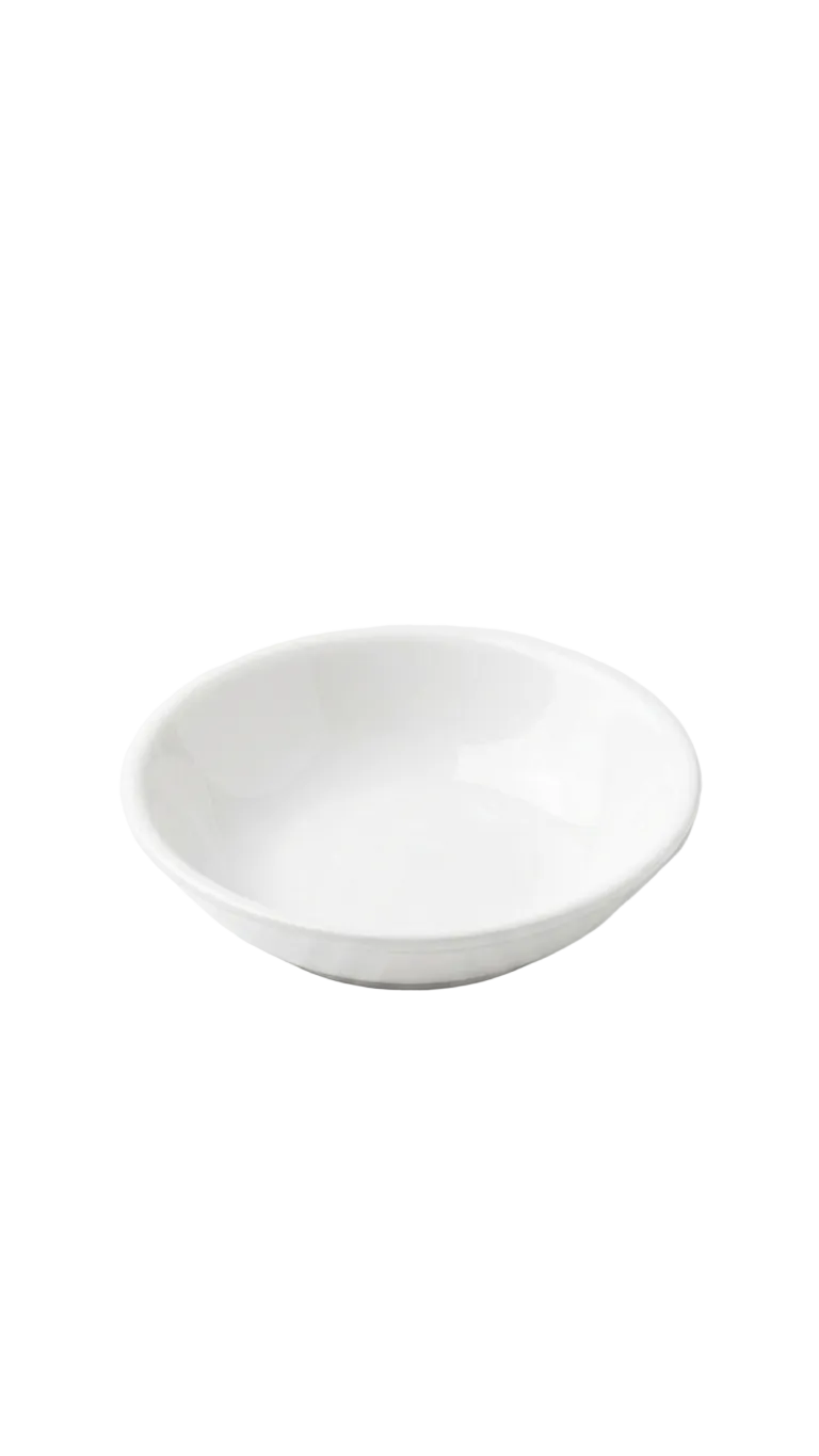 Melamine 3.5" Shiny White Sauce Dish