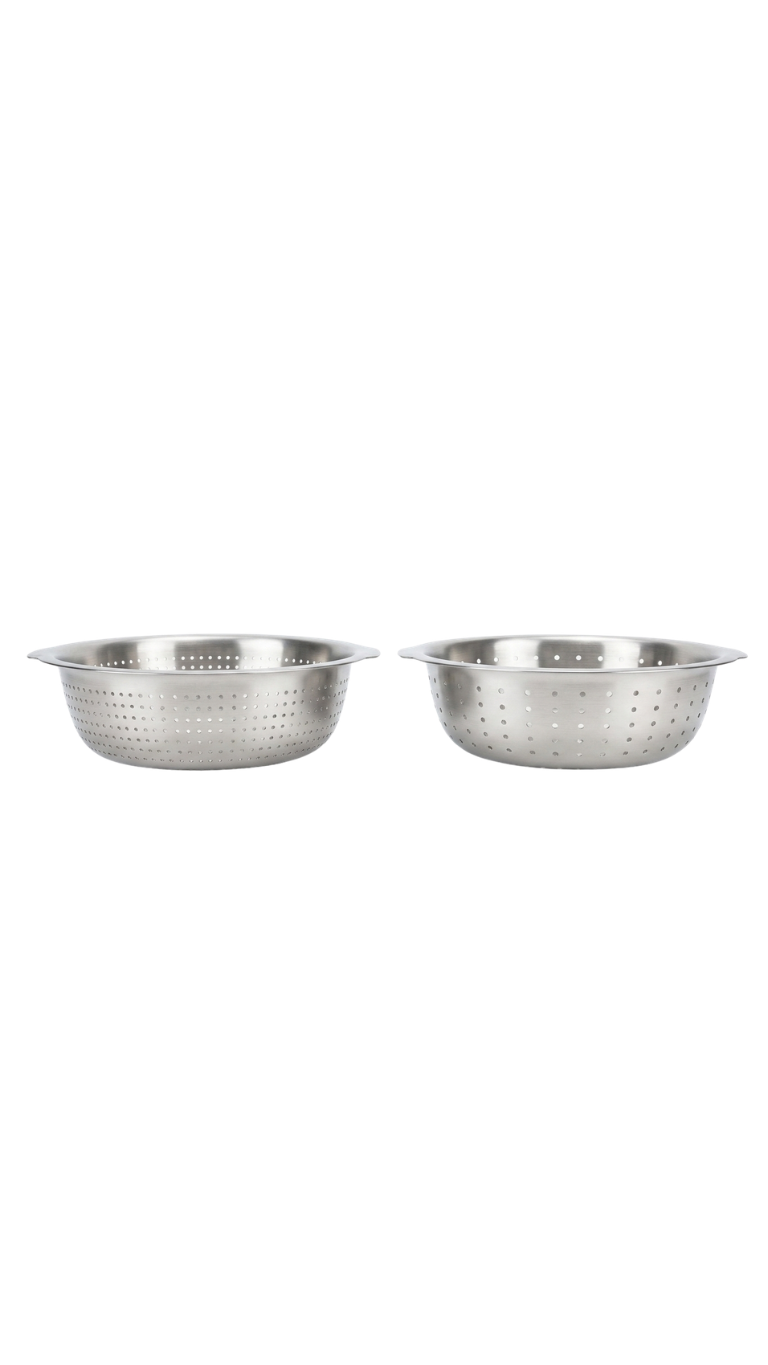 Stainless Steel Chinese Style Colanders (13" / 15")
