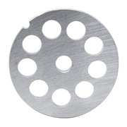 Omcan European Style #12 Stainless Steel Plate, Hubless – One Notch/ Round
